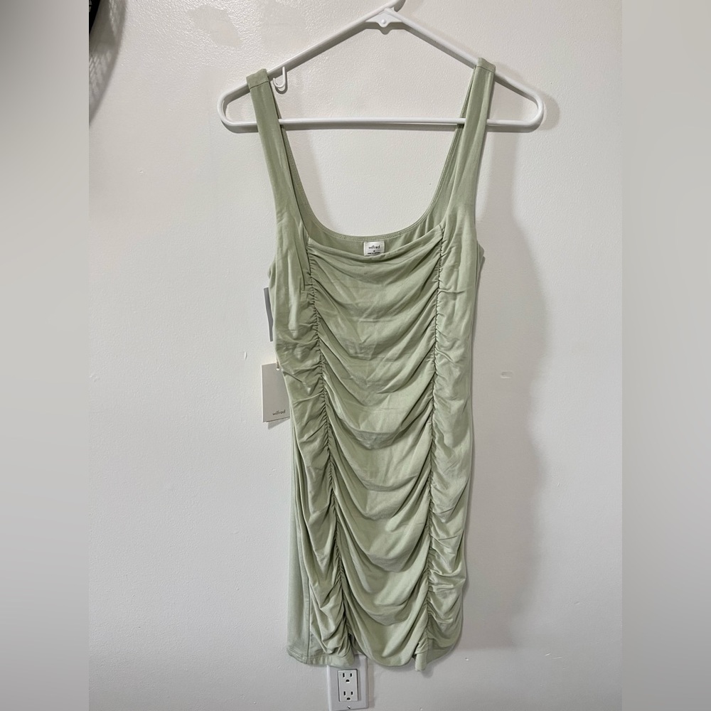 mint colored midi dress